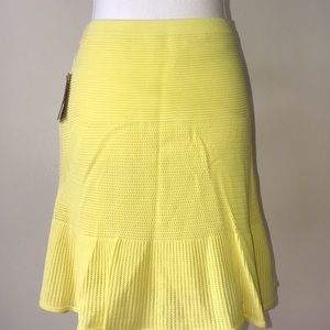 Rachel Roy yellow knit skirt